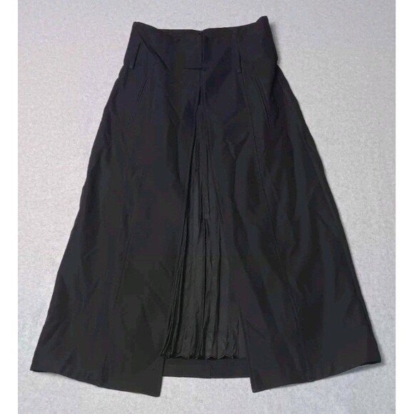 Commense Dresses & Skirts - NWT! Commense High Waisted A Line Pleated Midi Skirt S Black Dark Academia Goth